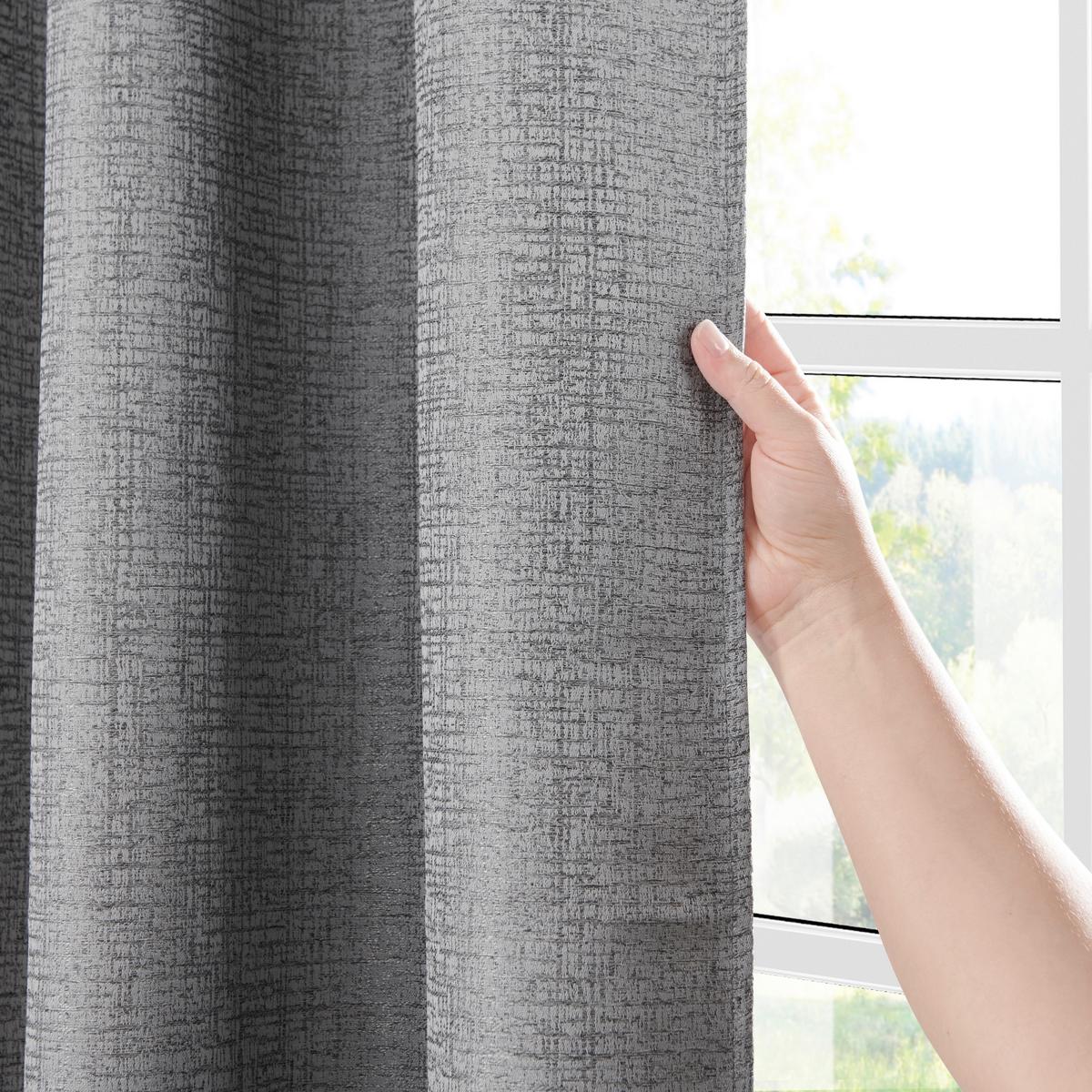Draperie opacă Kai - gri, Modern, textil (135/255cm) - Premium Living