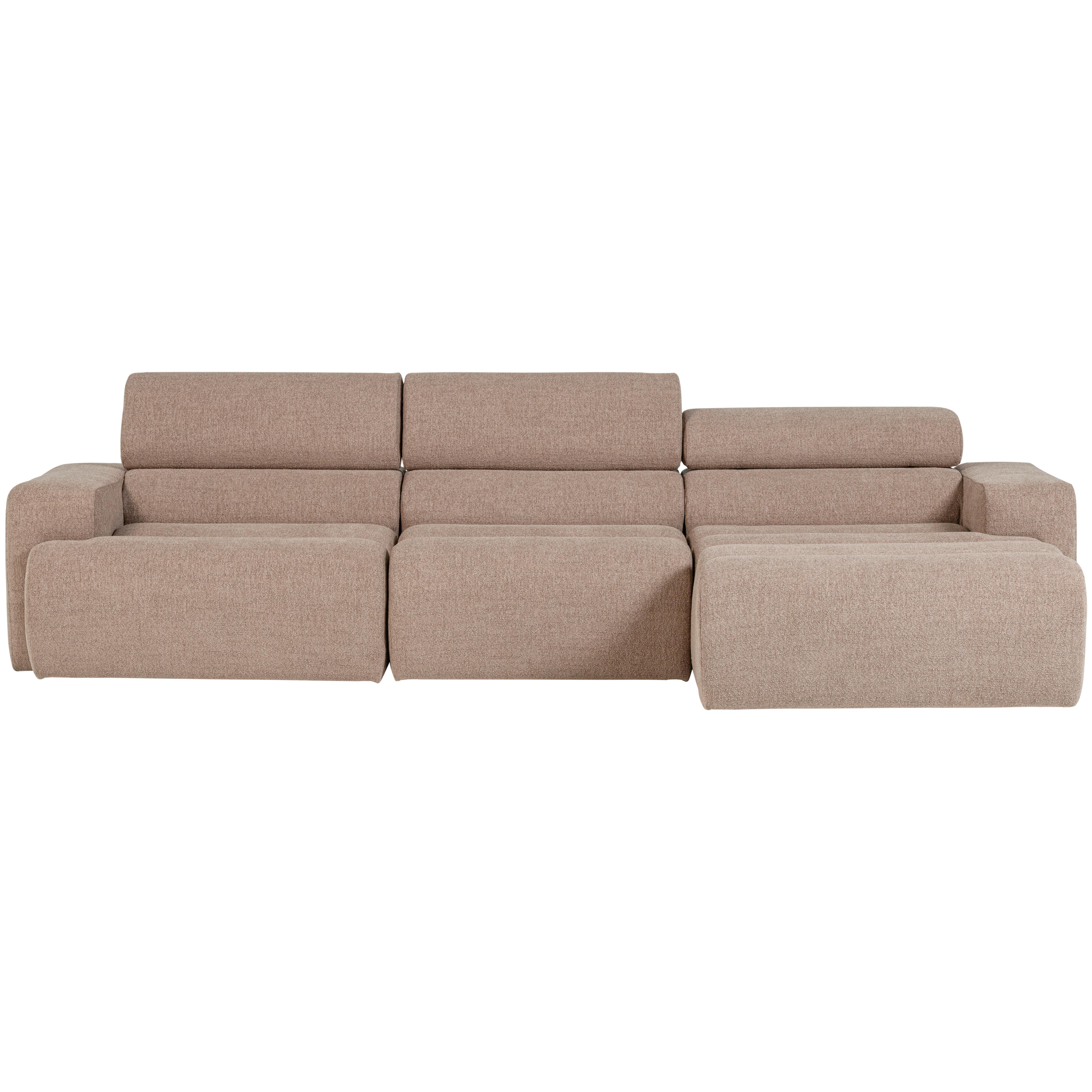 Ecksofa Novi Taupe S: 300x173cm - Taupe/Schwarz, Design, Kunststoff/Textil (300/173cm) - Livetastic
