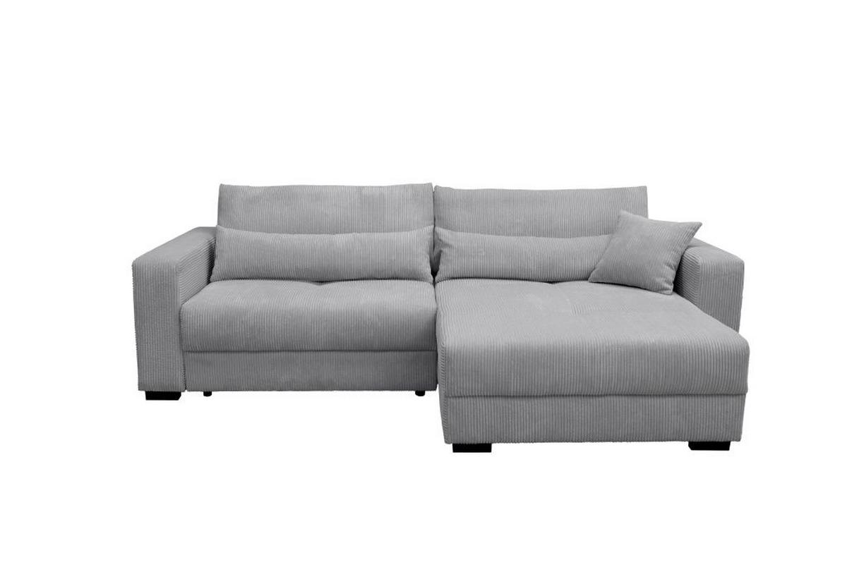 Kutna Garnitura Xela - siva/crna, Moderno, tekstil (265/170cm) - Modern Living