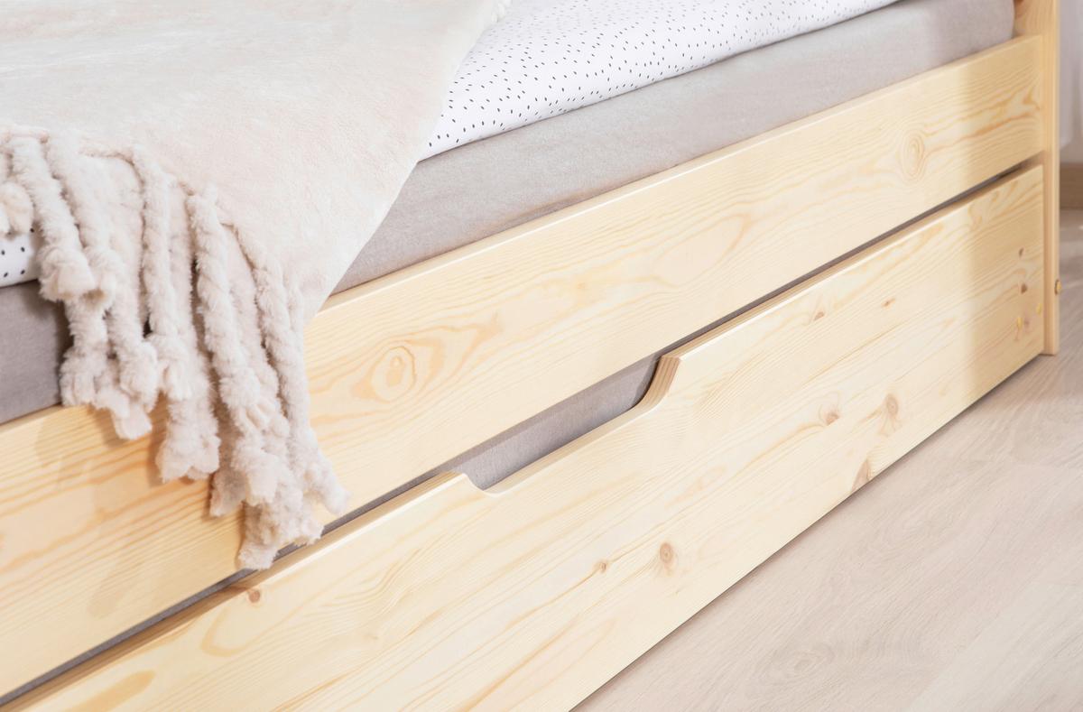 Ausziehbett Melinda ca. 204x96x63 cm Kiefer - Kieferfarben, Natur, Holz/Kunststoff (90/200cm) - MID.YOU
