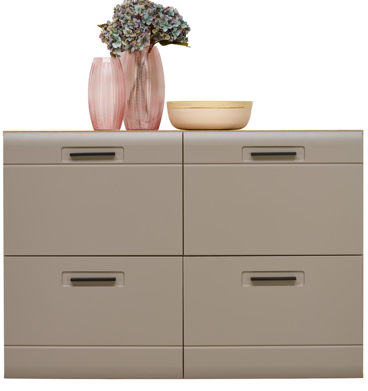 Ormarić Za Cipele Auris - siva/boje hrasta, Moderno (120/82,7/37,1cm) - Modern Living