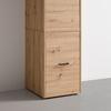 ARMOIRE BASSE KIVO -BASED- - chêne artisan/noir, MODERN, matériau en bois/matière synthétique (45/69,8/52,1cm) - Based