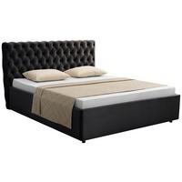 Polsterbett Katar Schwarz ca. 200x200cm - Schwarz, KONVENTIONELL, Textil (200/200cm) - Mömax