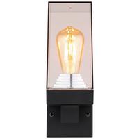 Zunanja Svetilka 31370 - črna/prozorno, Basics, kovina/umetna masa (11/14/29cm) - Globo