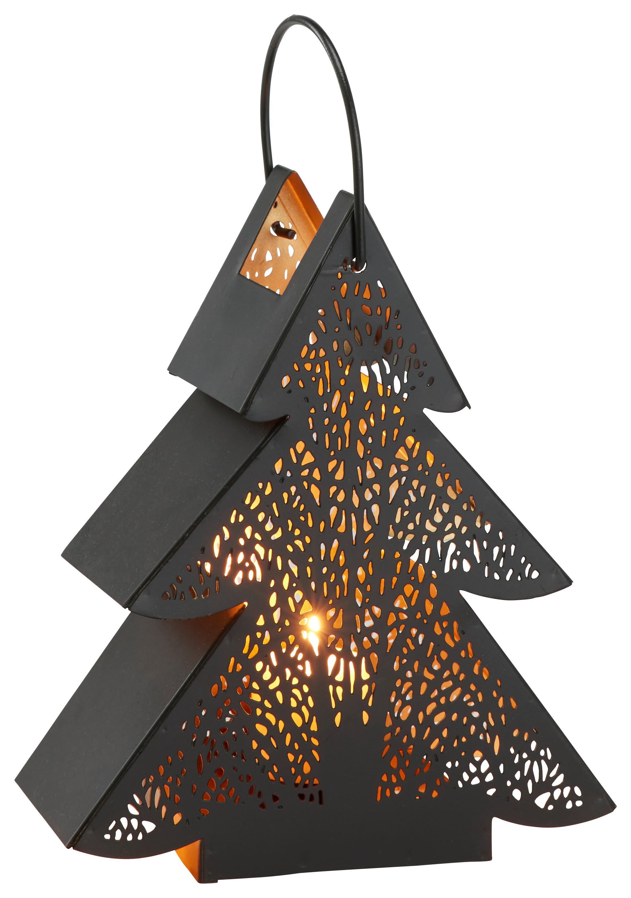 Mécsestartó Genoi - fekete, Basics, fém (18/21/8cm) - Modern Living