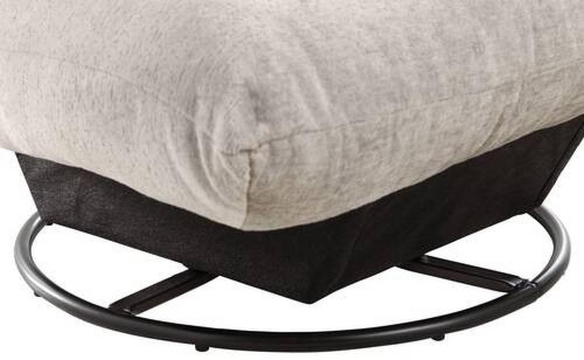 Relaxsessel Cremona Weiß - Schwarz/Weiß, Design, Textil/Metall (100/78/96cm) - Livetastic