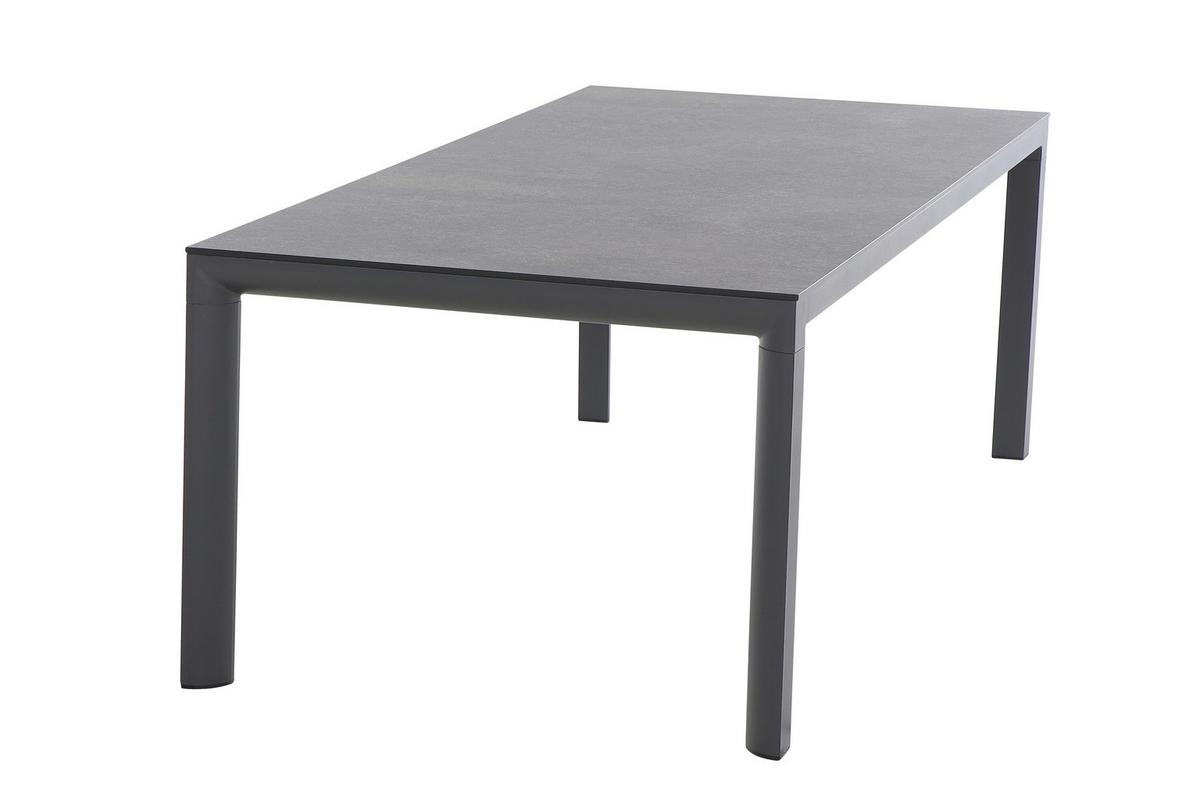 Gartentischgruppe Valia 13-tlg. Anthrazit - Anthrazit, Basics, Holzwerkstoff/Kunststoff (100/74/220cm) - Siena Garden