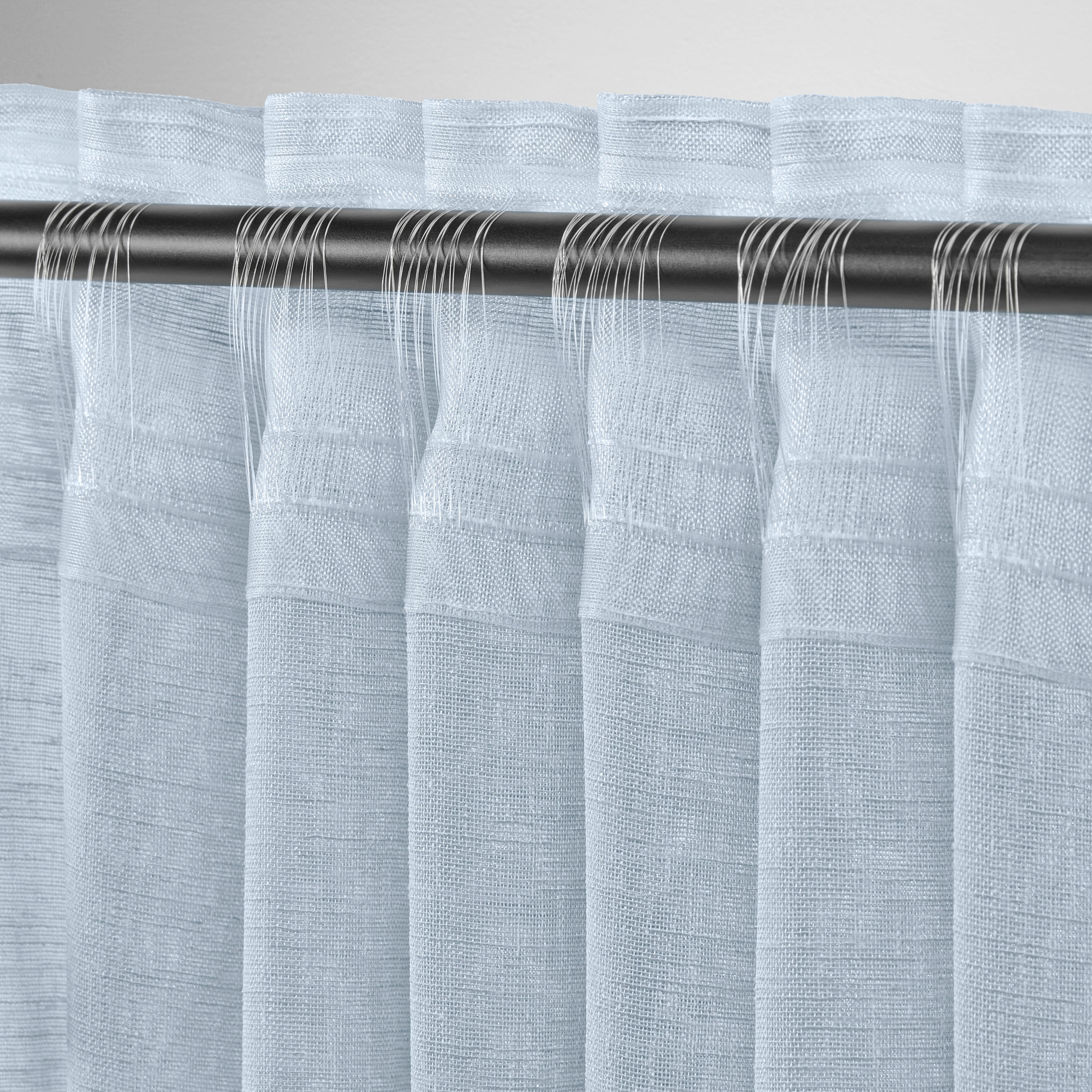 GARDINLÄNGD SIGRID -EXT- - blå, Romantik / Lanthus, textil (140/245cm) - Premium Living