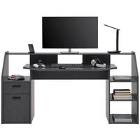 Gamingtisch Zocker 1 in Materafarben - MODERN, Holzwerkstoff/Kunststoff (180/92/68cm) - Mömax