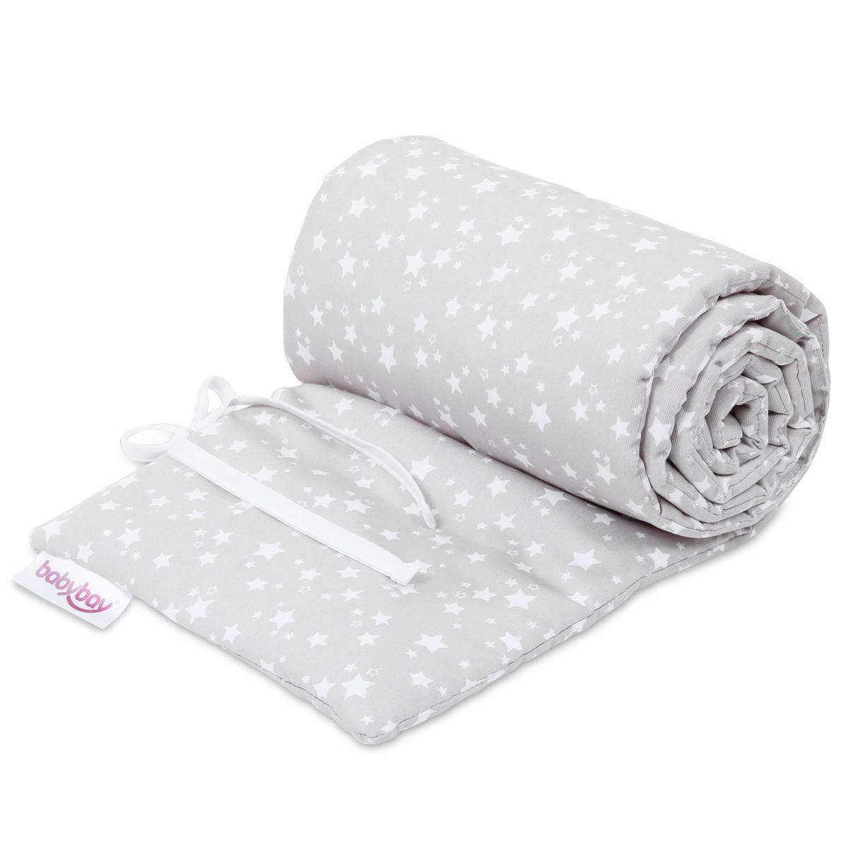 GNIAZDKO NESTCHEN PIQUÉ - jasnoszary, Basics, tkanina (24/200cm) - Babybay