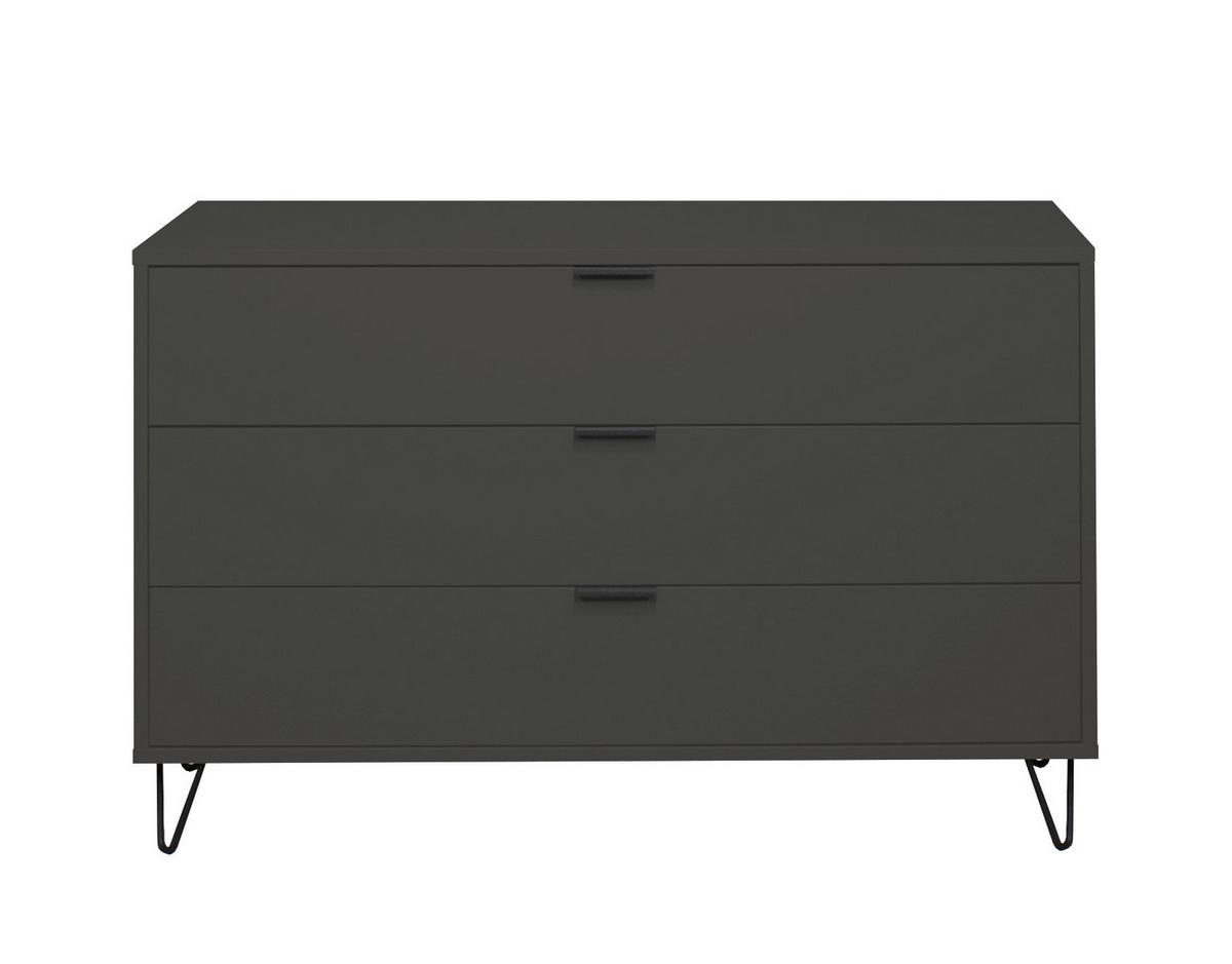 Kommode in Anthrazit - Anthrazit, MODERN (119/64/45cm) - Premium Living