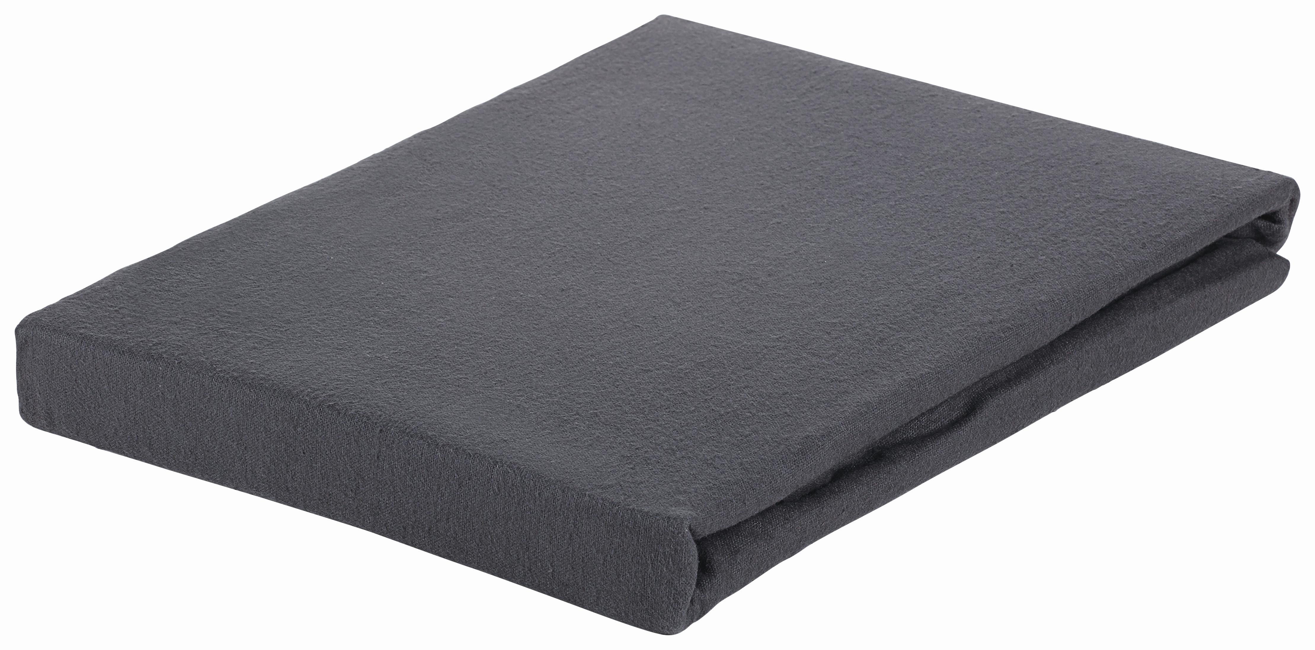 PRZEŚCIERADŁO Z GUMKĄ ZERMATT - antracytowy, Konventionell, tkanina (180-200/200cm) - Esposa