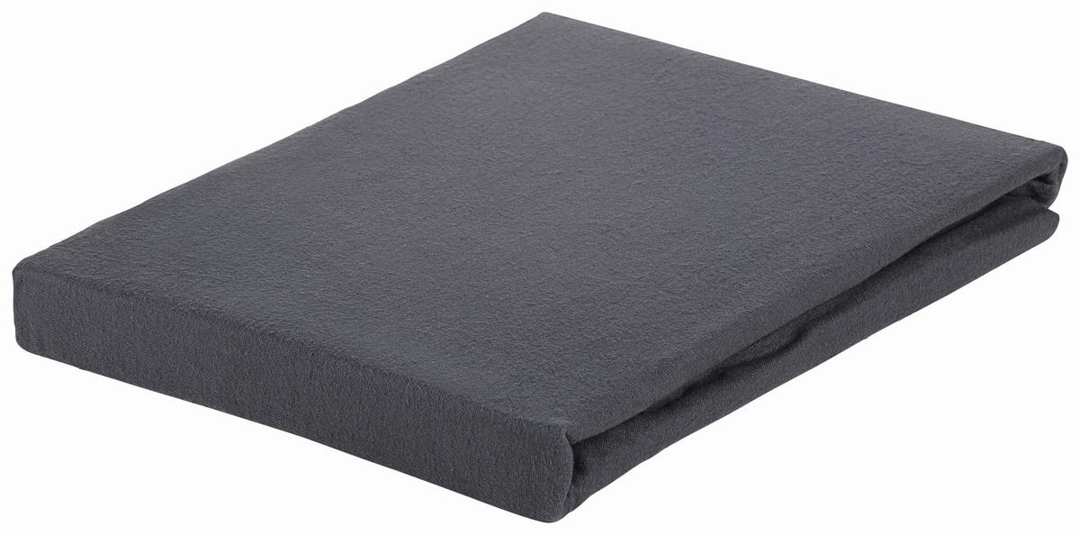 PRZEŚCIERADŁO Z GUMKĄ ZERMATT - antracytowy, Konventionell, tkanina (180-200/200cm) - Esposa