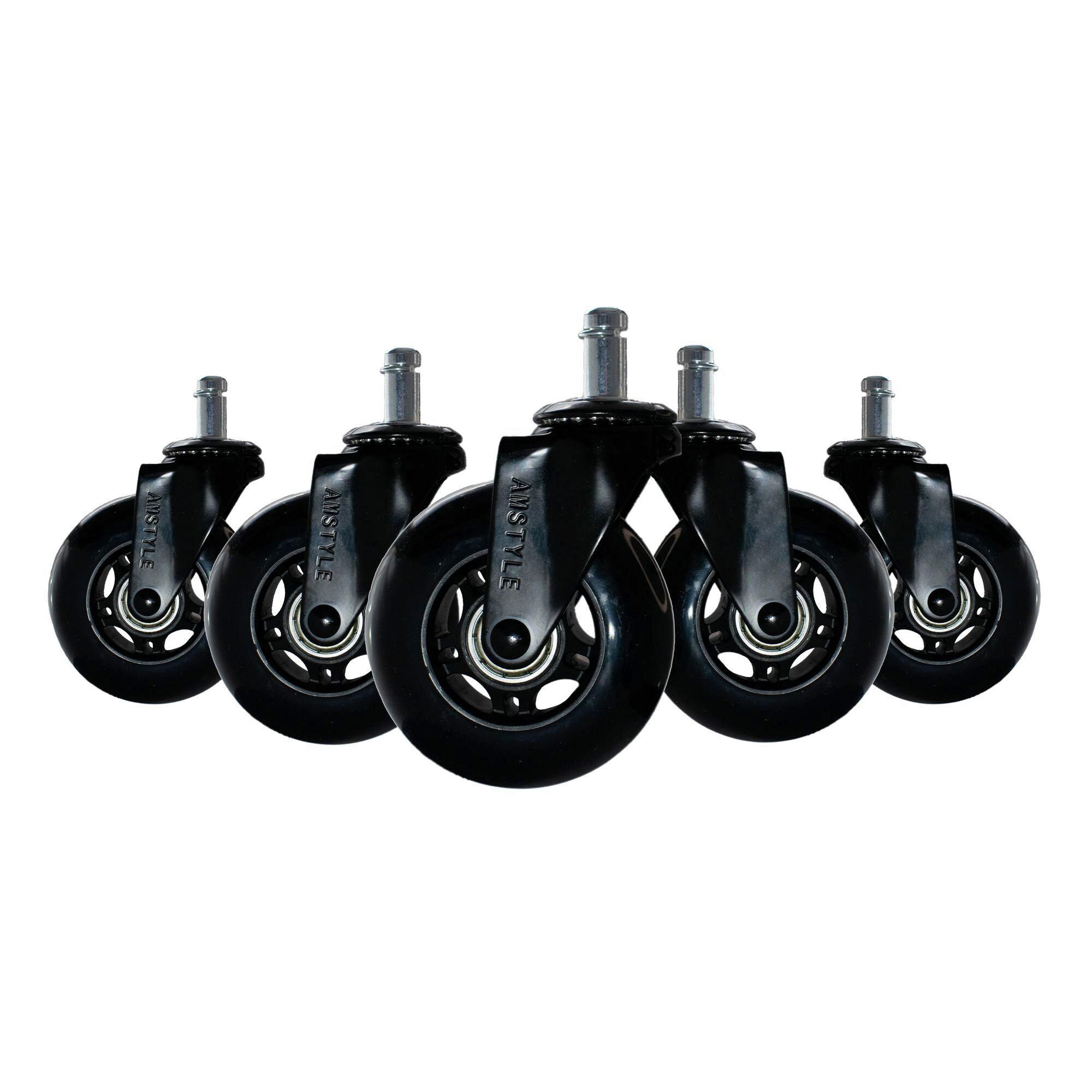 DREHSTUHLROLLE DREHSTUHLROLLE SCHWARZ - Schwarz, Design, Kunststoff (7,5/12/3,3cm) - Livetastic