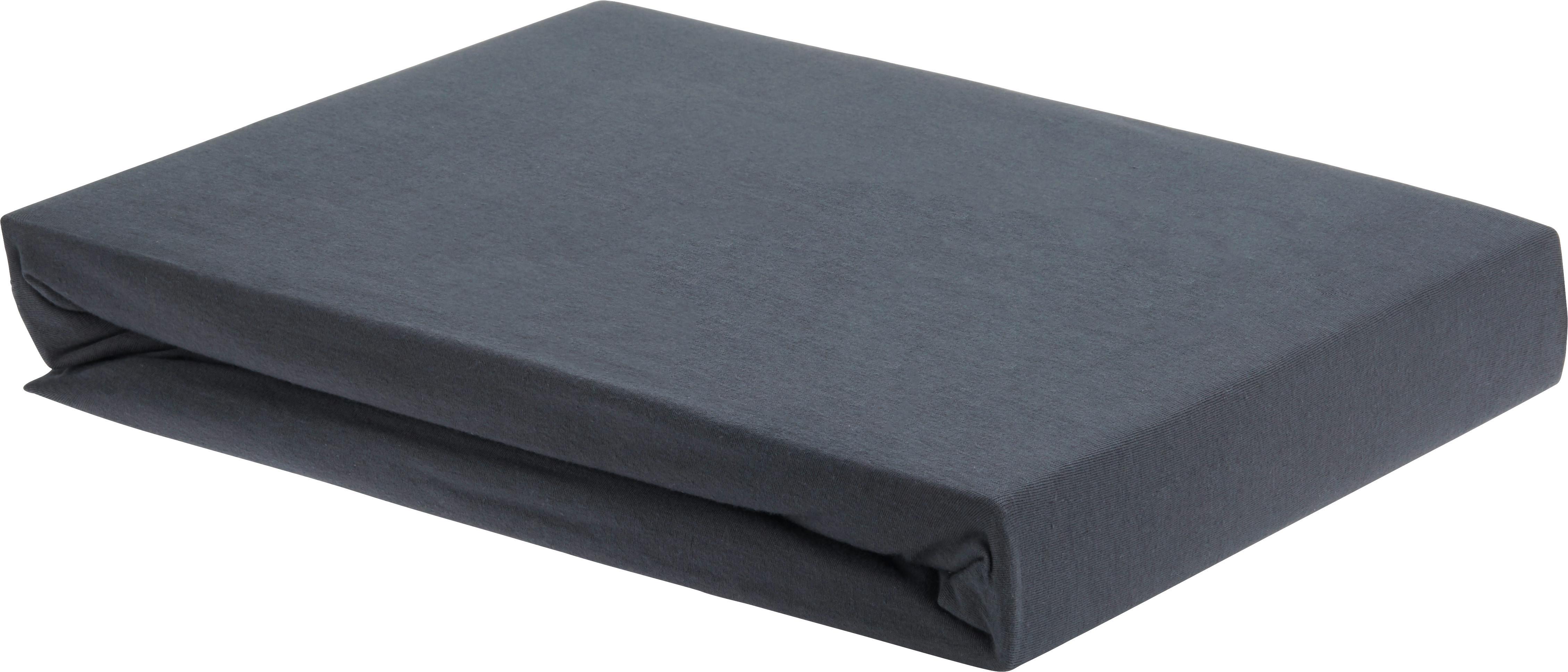 Fixleintuch Elasthan ca. 150x200cm - Anthrazit, Textil (150/200/28cm) - Premium Living