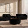 SOFFBORD KIRA - svart, Modern, trä/textil (86/86/43cm) - Bessagi Home