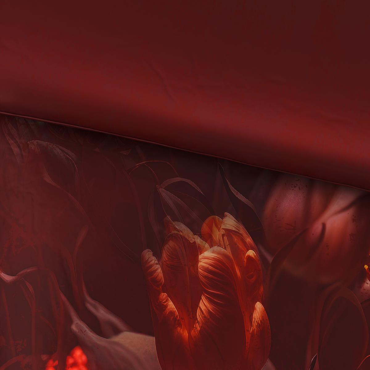 POŚCIEL BURGONJO - ciemnoczerwony, tkanina (135/200cm) - Novel