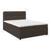 Boxbett Marco ca. 160x200 cm Braun - Schwarz/Braun, MODERN, Holz/Kunststoff (160/200cm) - Bessagi Home