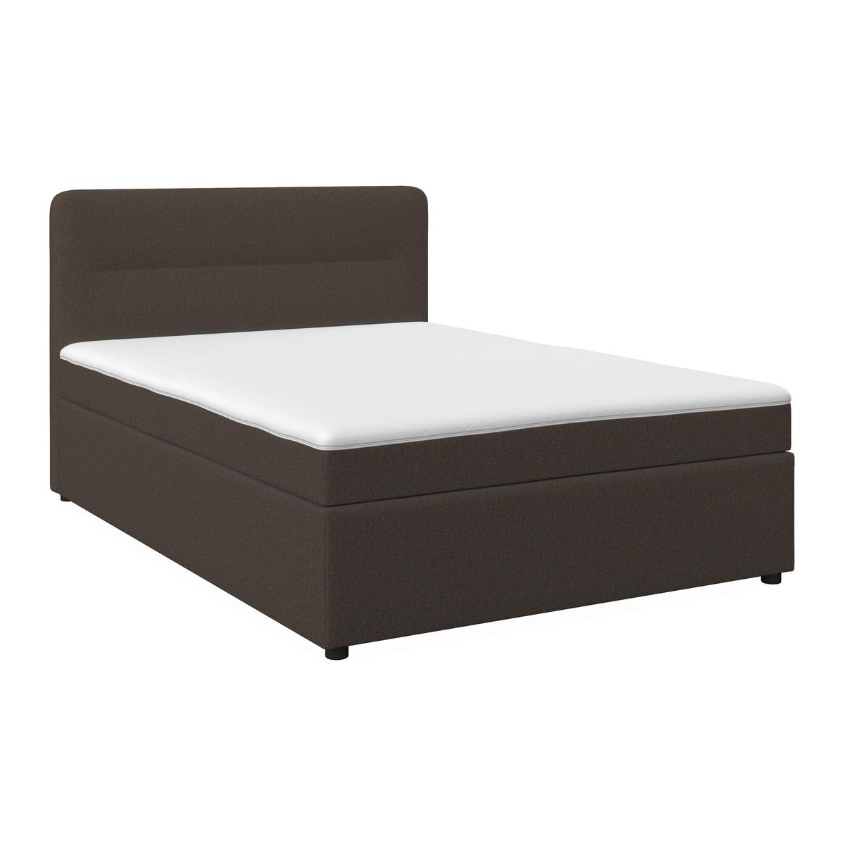 Boxbett Marco ca. 140x200 cm Braun - Schwarz/Braun, MODERN, Holz/Kunststoff (140/200cm) - Bessagi Home