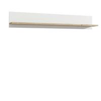 Poliță de perete ELARA - alb/stejar Bianco, Modern, material pe bază de lemn (160/25,6/21,9cm) - Modern Living