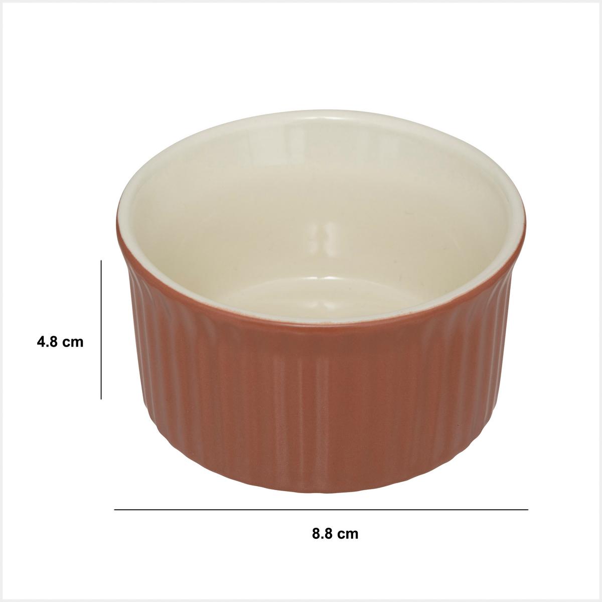 Posuda Za Pečenje Ekin - bijela/smeđa, Basics, keramika (8,8/4,8cm)