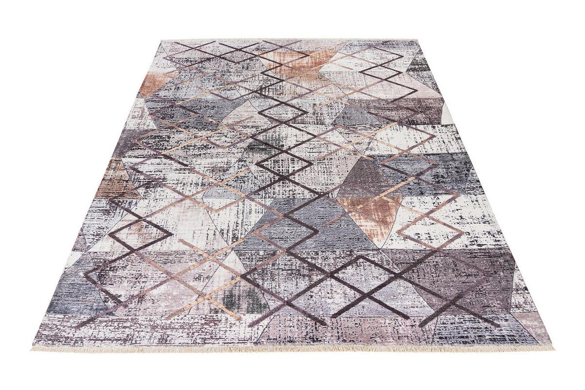 Flachwebeteppich My Valencia Multicolor ca. 200x290cm - Multicolor, Design, Textil (200/290cm) - Obsession