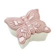Dose Butterfly in Rosa/Weiß - Rosa/Weiß, Keramik (7,5/4,5/7,5cm) - Mömax modern living