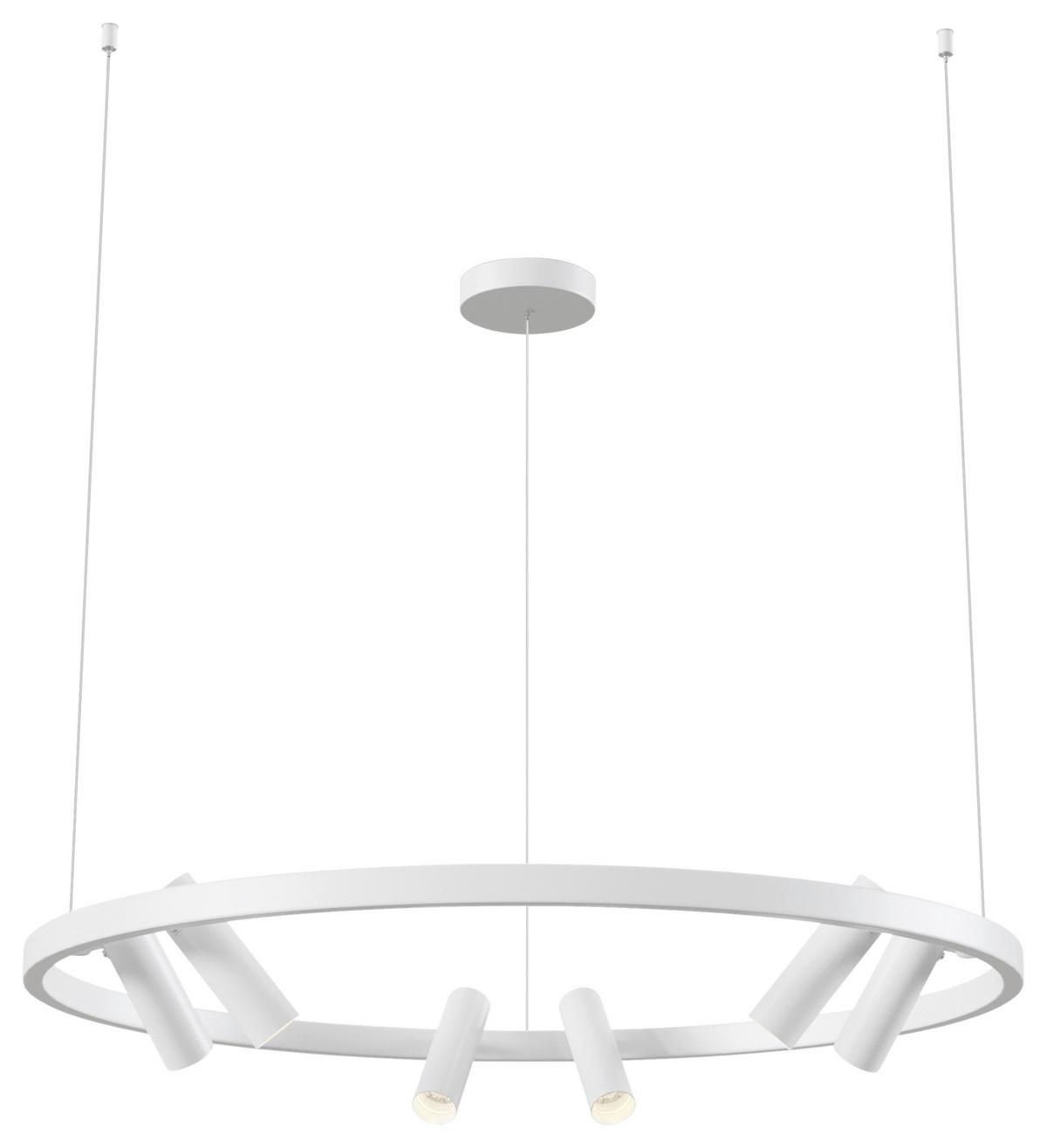 Pendelleuchte Satellite Weiß max. 42 Watt - Weiß, Basics, Metall (90/90/120cm) - MAYTONI