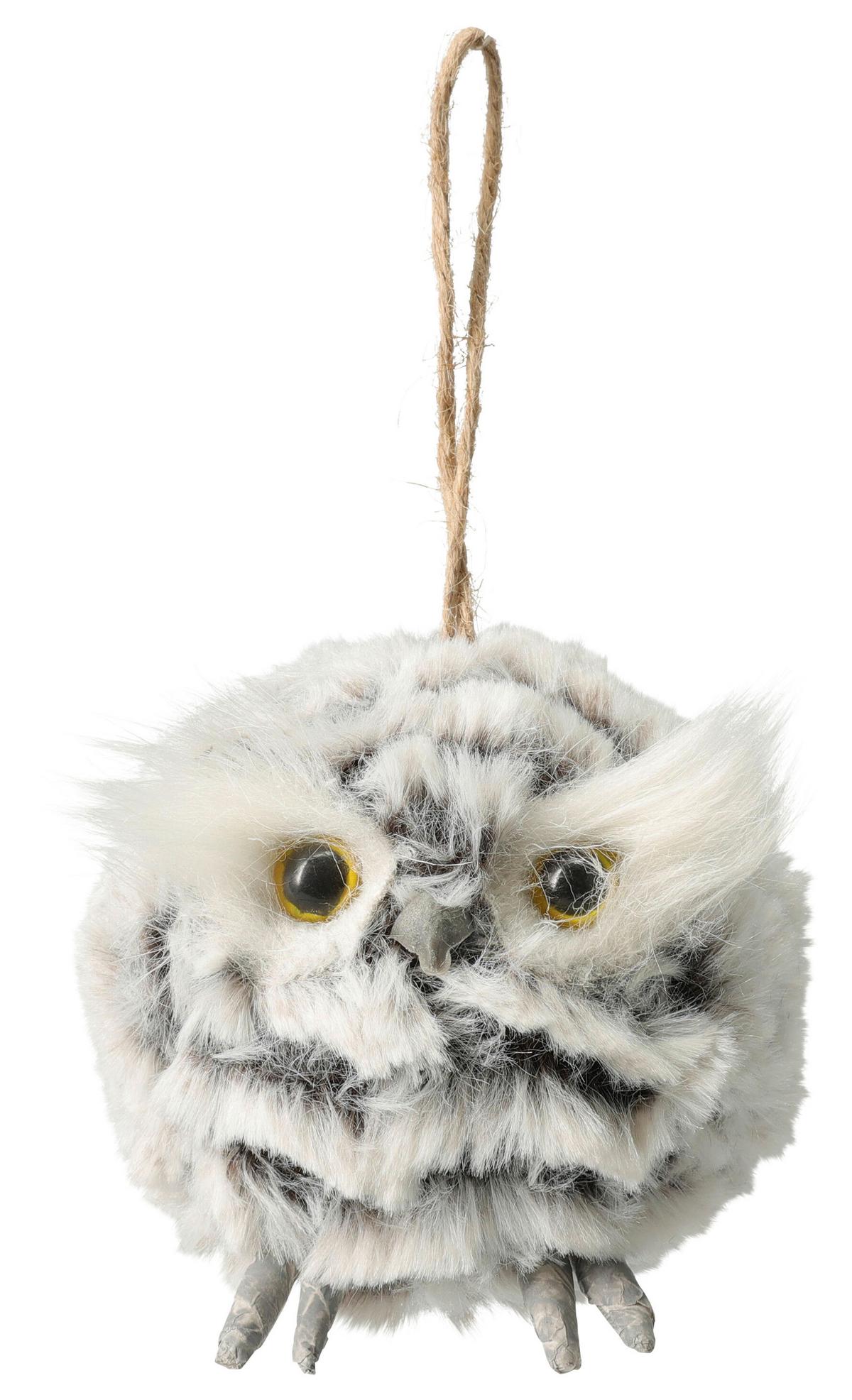 Christbaumhänger HEDWIG - Weiss, Kunststoff (8/9/8cm)