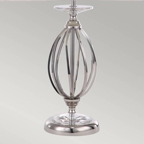 Stolna Svjetiljka Ag-Tl-Pol-Nickel - boje nikla, Konvencionalno, metal/tekstil (36/58cm) - Elstead Lighting
