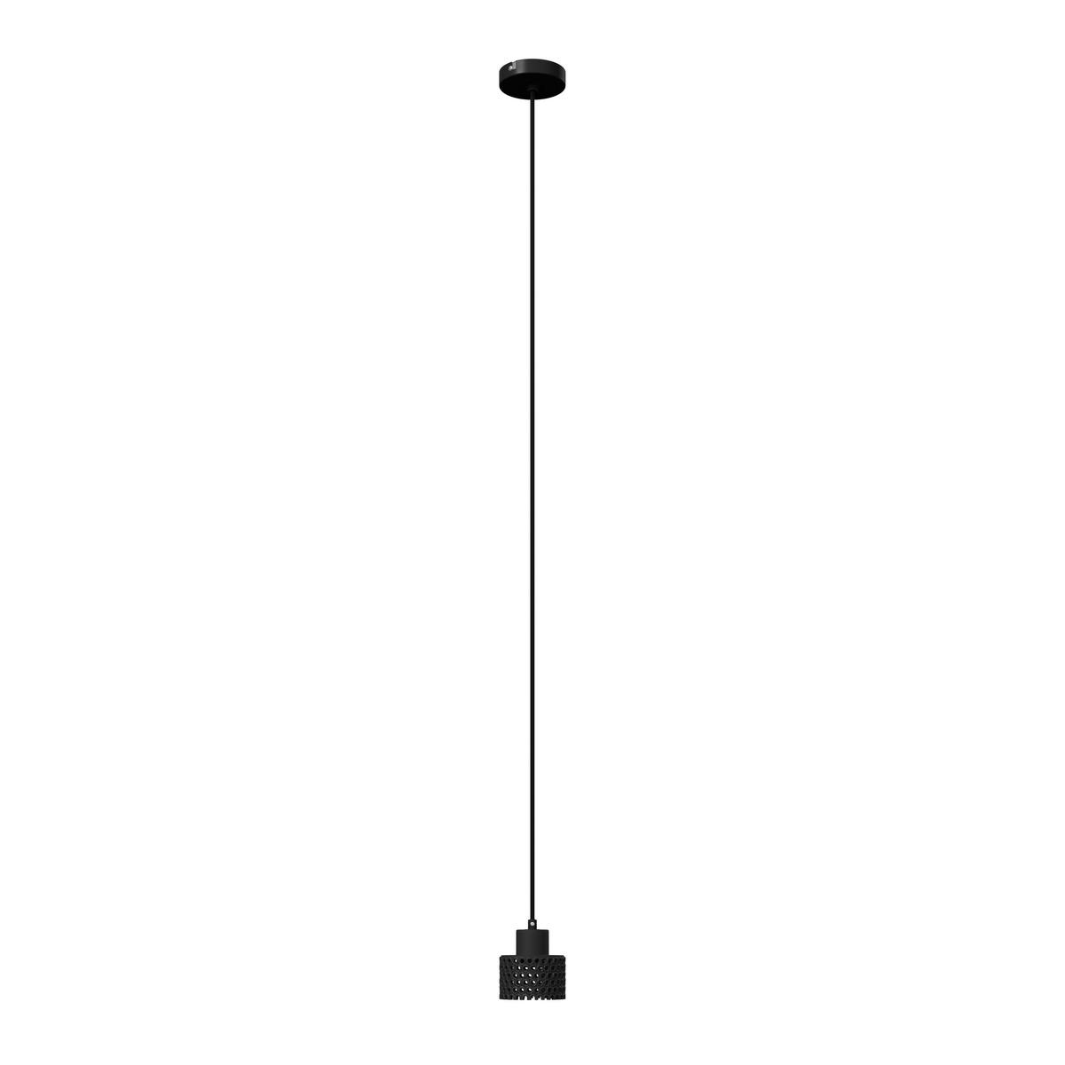 Hängeleuchte Lace Schwarz max. 40 Watt - Schwarz, MODERN, Keramik (12/167cm) - Bessagi Home