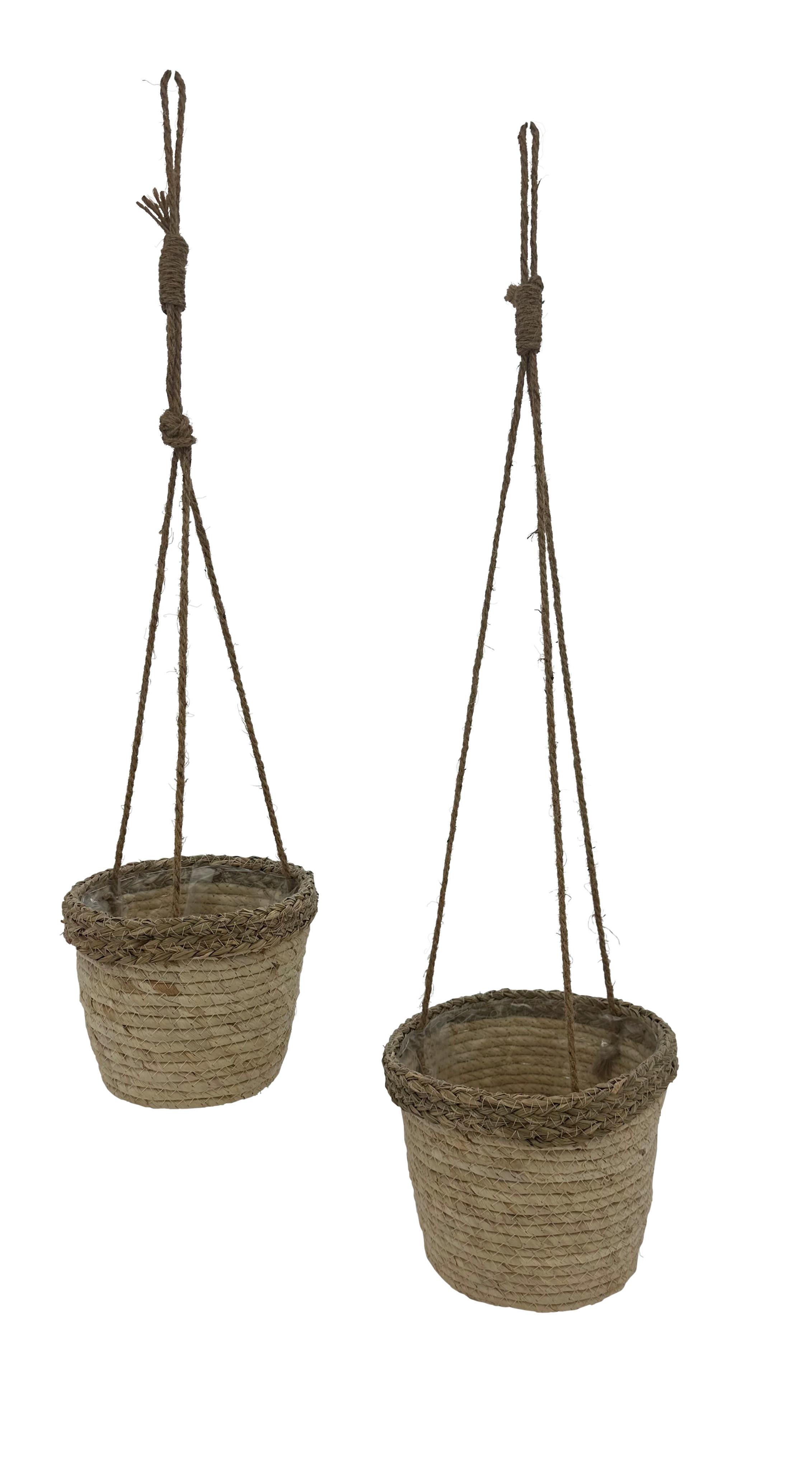 Virágkaspó Belinda -S - barna, Konventionell, természetes anyagok (18/16cm) - Mömax