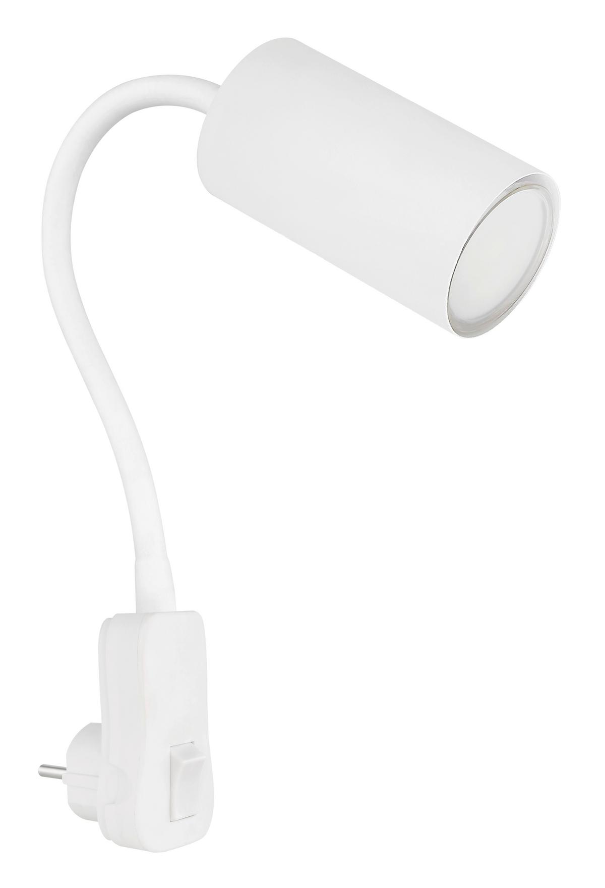 Zidna Svjetiljka Bijela Boja - bijela, Basics, metal/plastika (5,5/32/43cm) - Globo