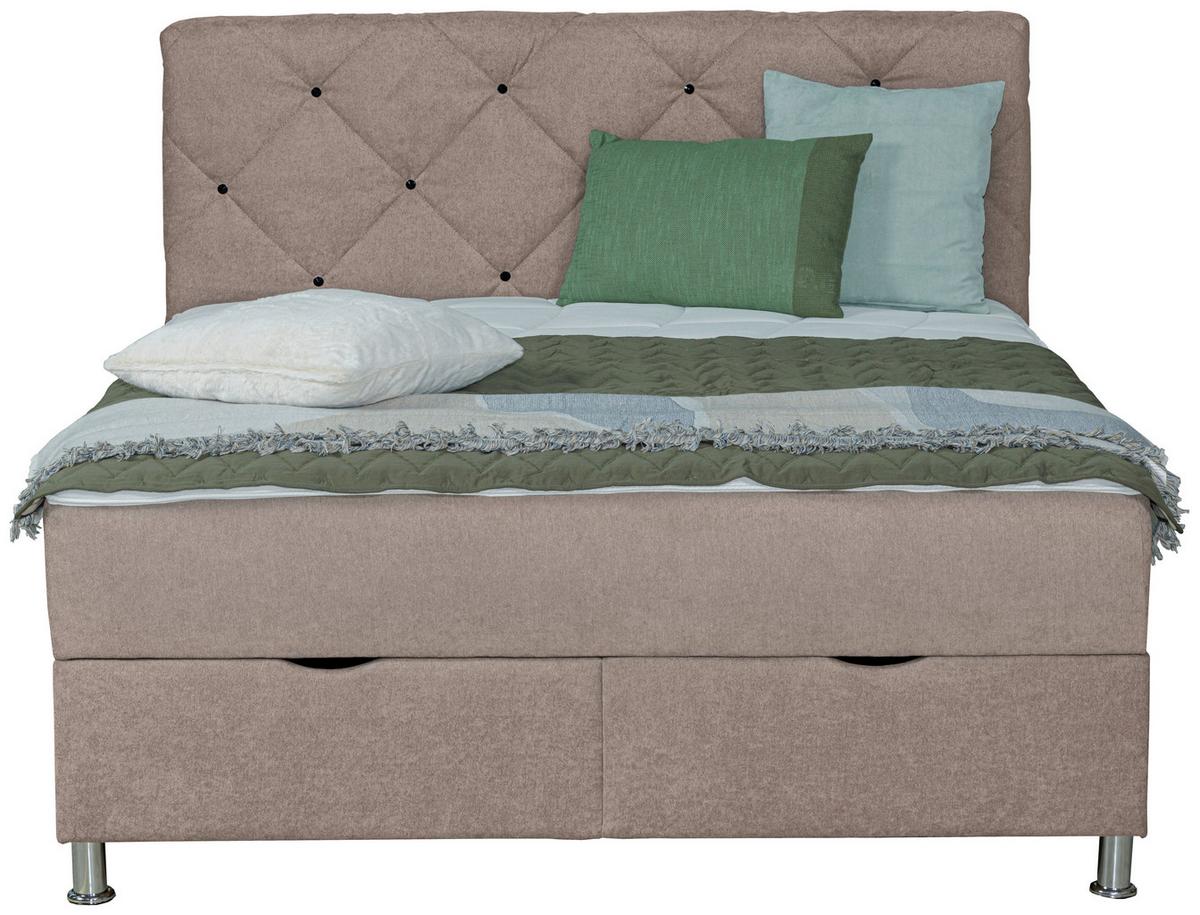 Postelja Z Vzmetnico Black Diamant, 160x200, Rjava - Design (160/200cm) - Modern Living