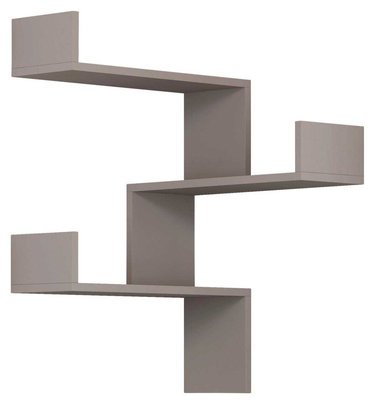Eckregal LUKSA Beige ca. 60x90x22 cm - Beige, Design, Holzwerkstoff (60/90/22cm) - Livetastic