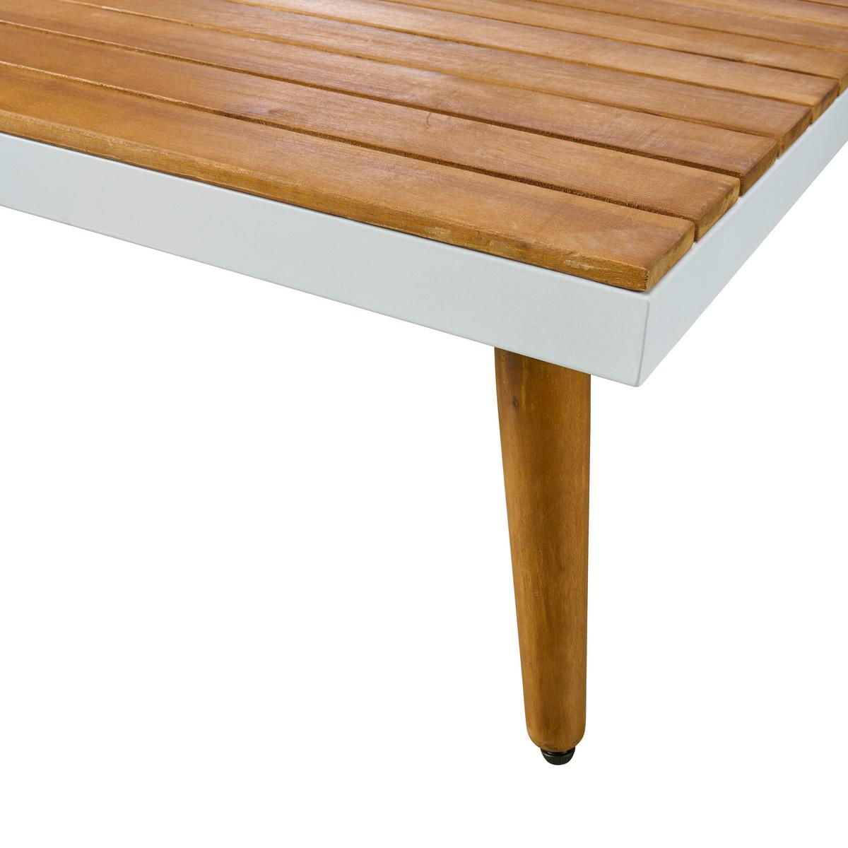Lounge Garnitura Madeira, Bela, Siva, Les Akacije - temno siva/bela, Moderno, kovina/tekstil (90/30/70cm) - Beldano