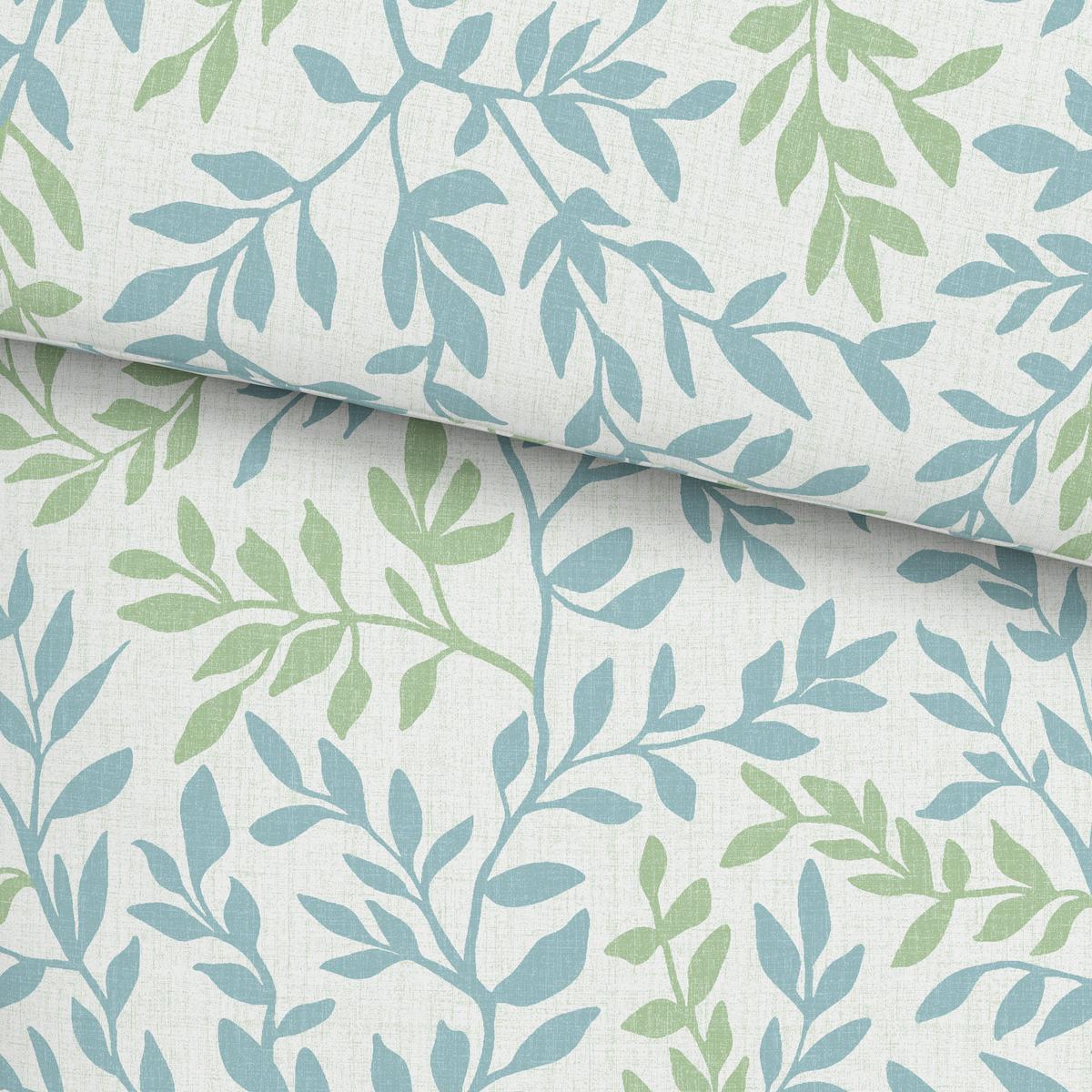 BETTWÄSCHESET SIGLINDE - Hellblau/Grün, Konventionell, Textil (160/210cm) - Modern Living