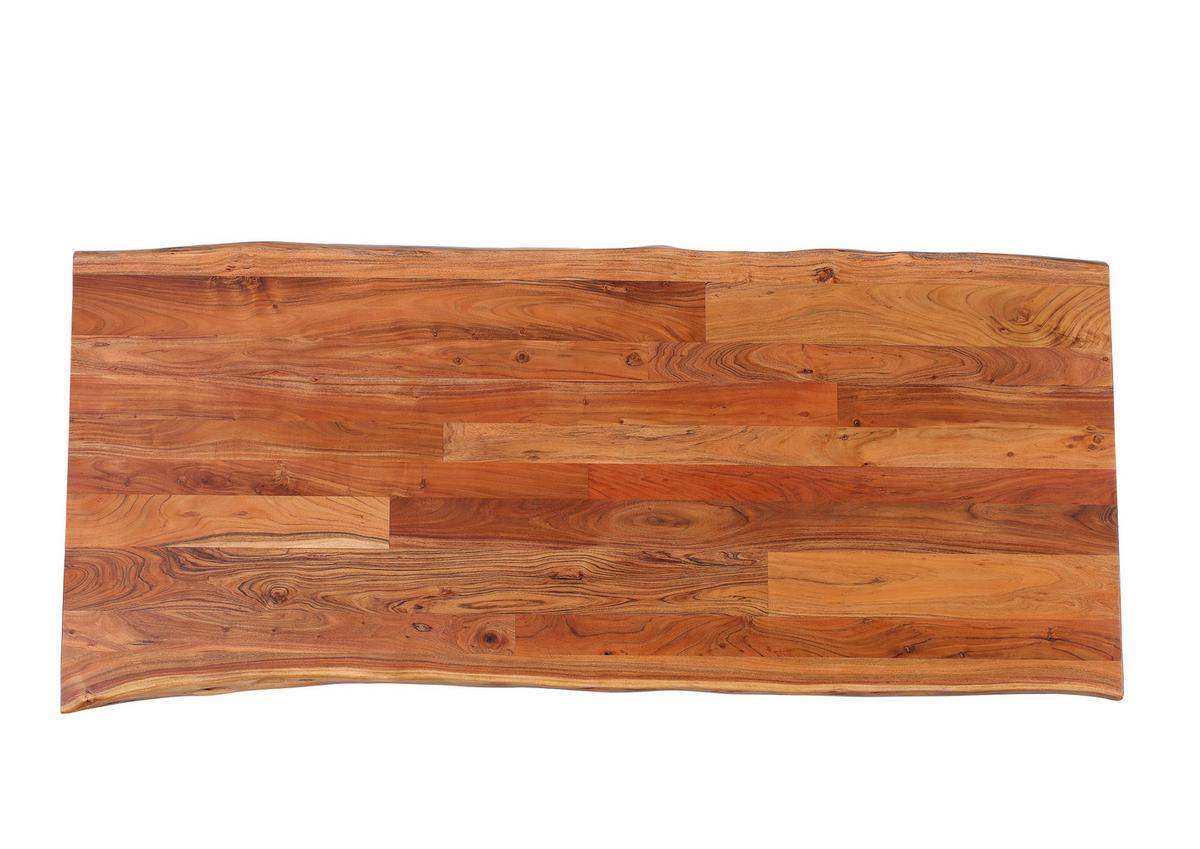 Esstisch in Naturfarben/Schwarz - Schwarz/Naturfarben, Lifestyle, Holz (240/100/76cm) - Zandiara