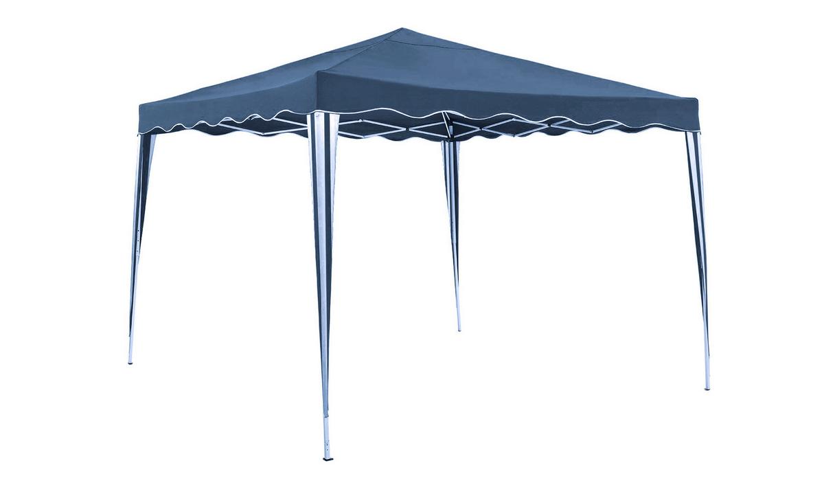 Pavillon Nil Blau/Weiß - Blau/Weiß, MODERN, Kunststoff (295/260/295cm) - Gardenson