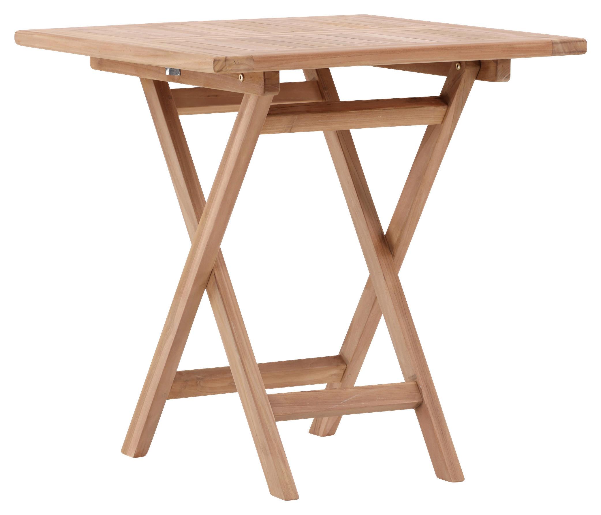 GARTENTISCH KENYA - Teakfarben, KONVENTIONELL, Holz (70/70/75cm) - Gardenson