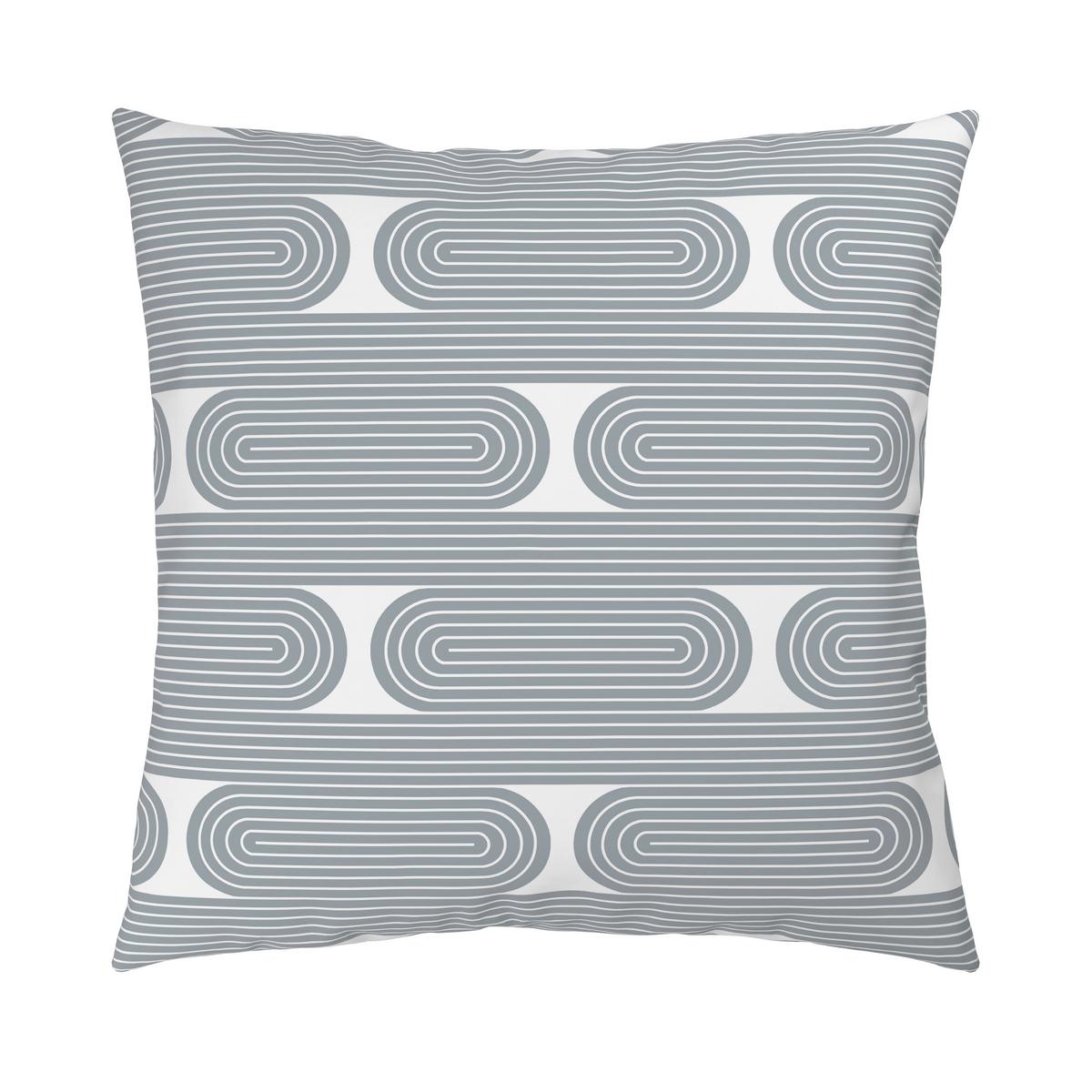 Bettwäsche Retro XXL Weiß/Blau ca. 200x200cm - Blau/Weiß, MODERN, Textil (200/200cm) - Mömax