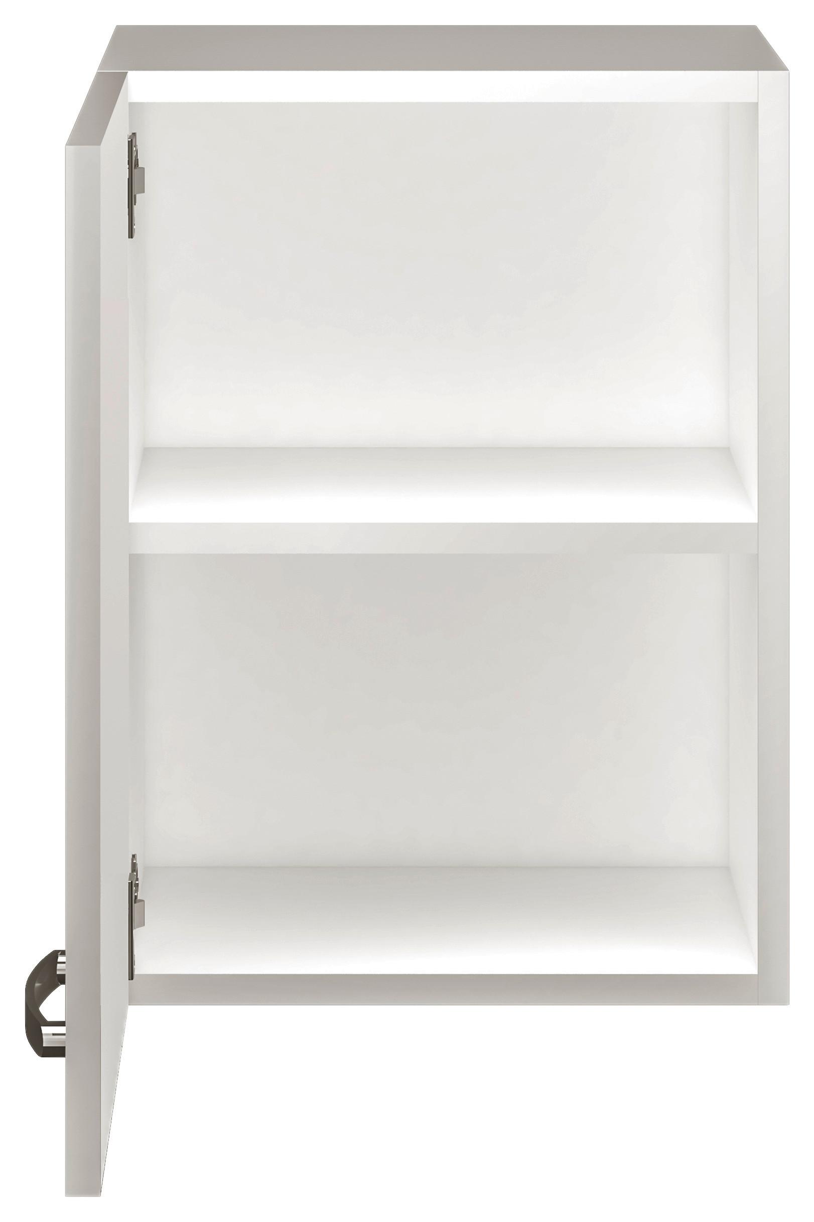 Kuhinjska Zgornja Omarica Alba, Bela, Š. 40 Cm - barve nerjavečega jekla/bela, Moderno, kovina/leseni material (40/54,8/32cm) - FlexWell