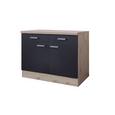 Dulap De Bucătărie Milano - culoare lemn stejar/antracit, Modern, compozit lemnos (100/86/60cm) Dulap De Bucătărie Milano - culoare lemn stejar/antracit, Modern, compozit lemnos (100/86/60cm)