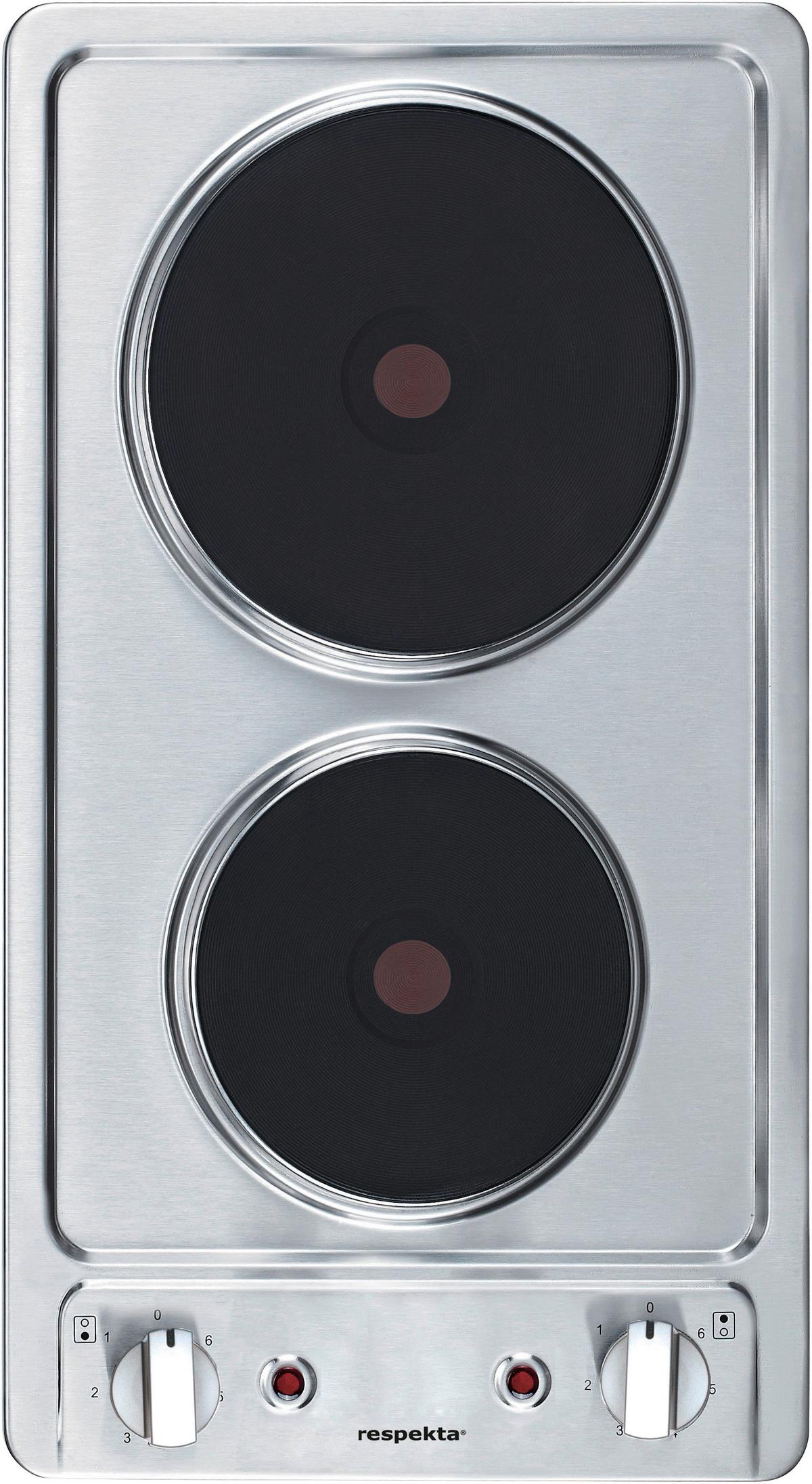 Küchenblock Oliver mit Geräten ca. 205 cm Weiß - Eichefarben/Alufarben, Basics, Holzwerkstoff/Kunststoff (205cm) - Respekta