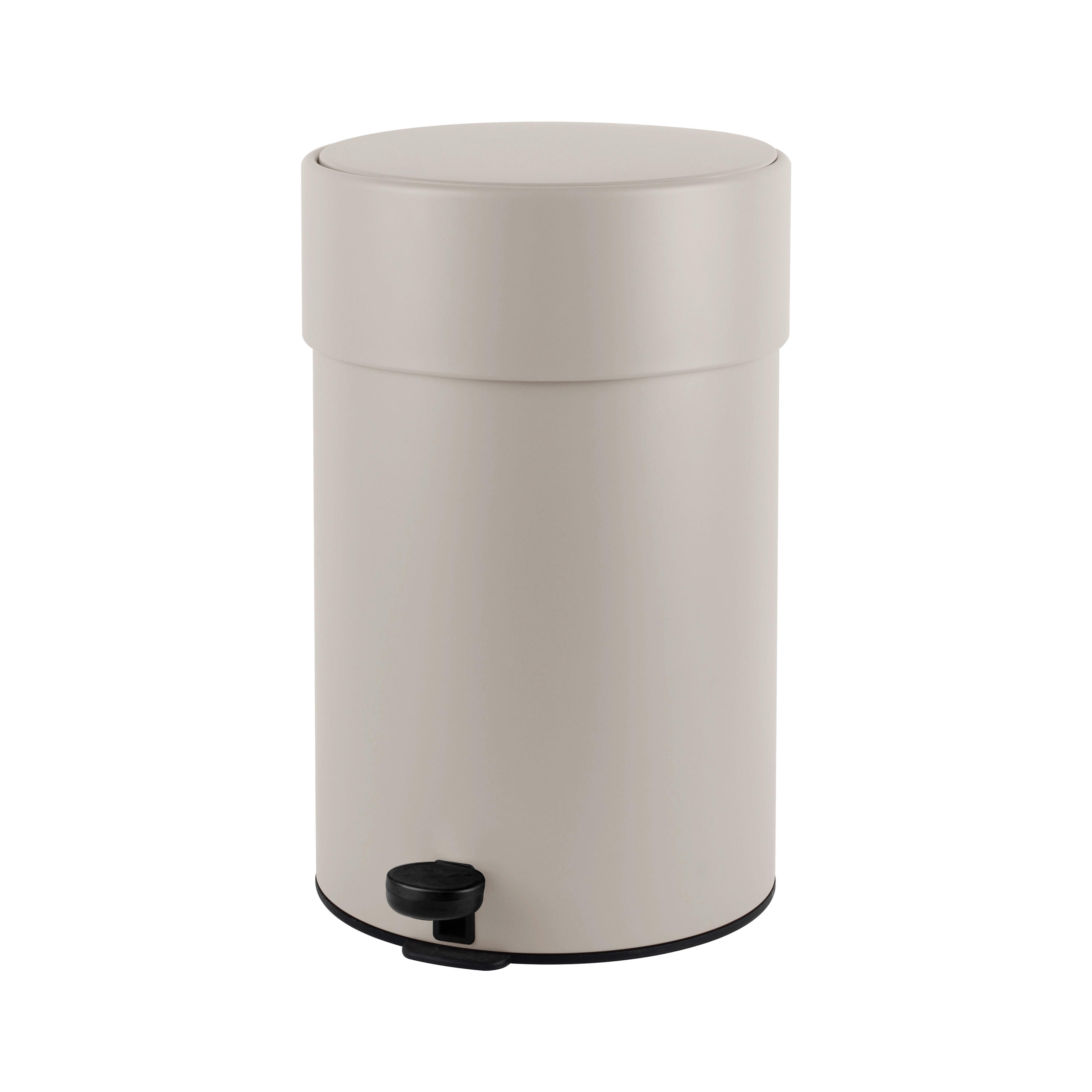 Kanta Sa Papučicom 20l Betty - svetlosiva/crna, Moderno, metal/plastika (31.2cm) - Mömax