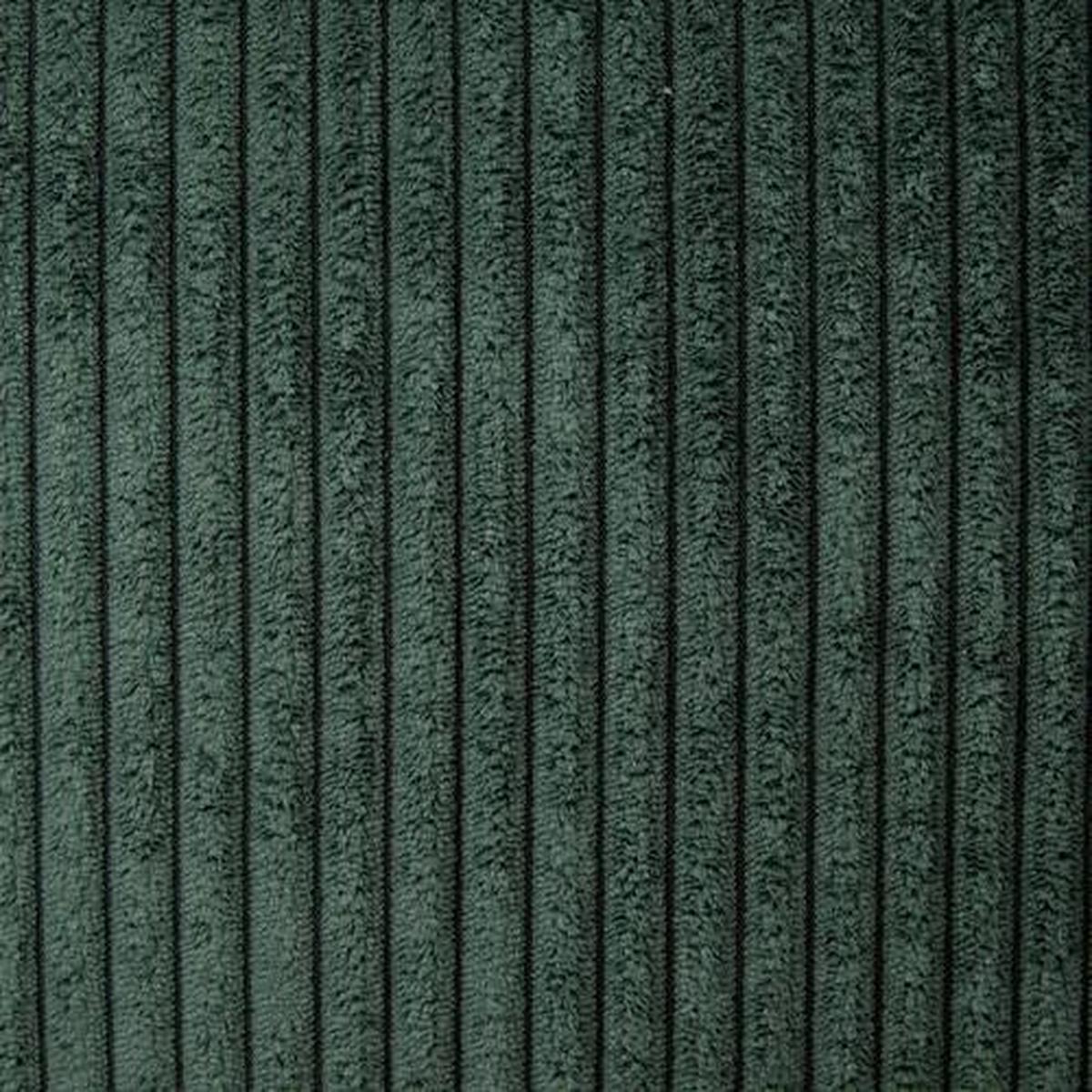 Wohnlandschaft Frederico Dunkelgrün Cord - Dunkelgrün/Schwarz, MODERN, Holz/Textil (188/302cm) - MID.YOU