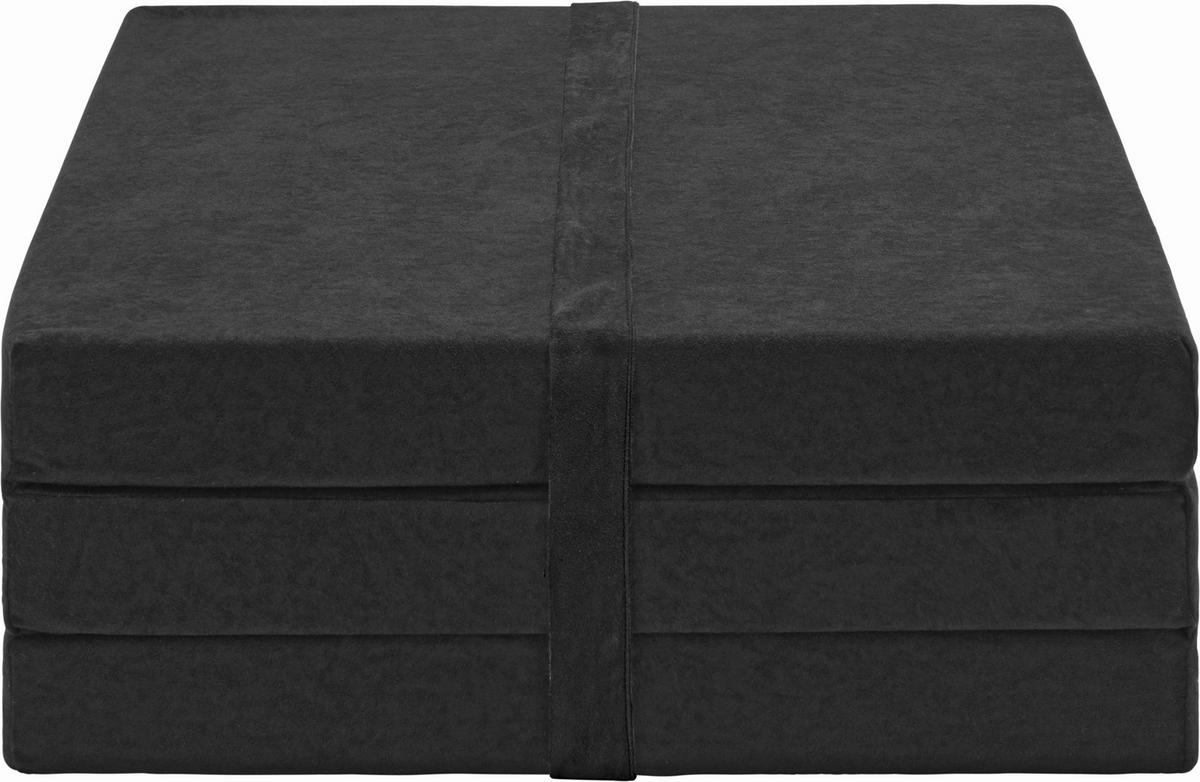 Sklopivi Madrac Anna - crna, Moderno, tekstil (65/186cm) - Modern Living