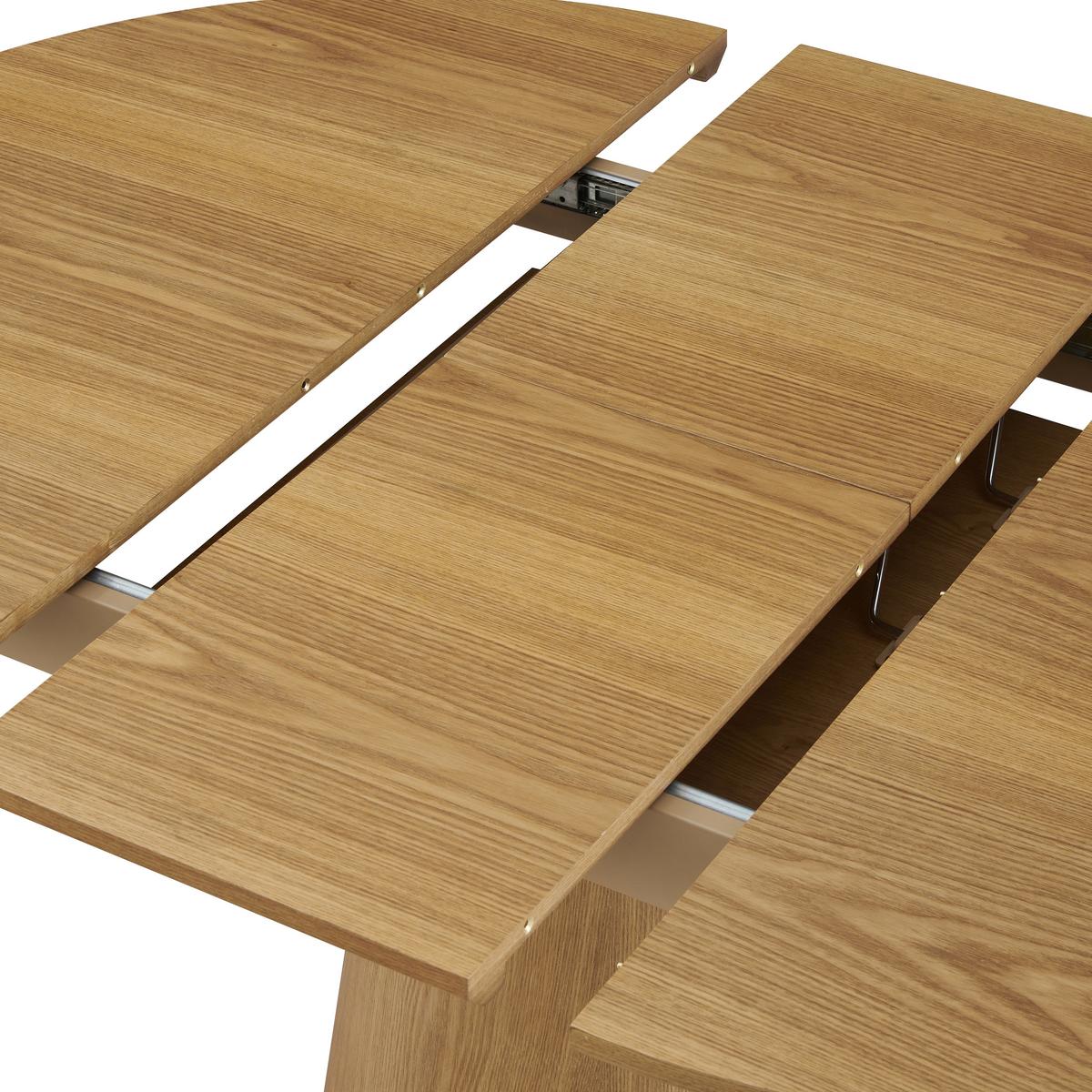 STÓŁ DO JADALNI LIO - kolor dębowy, Konventionell, materiał drewnopochodny/drewno (120-160/120/76cm) - MID.YOU