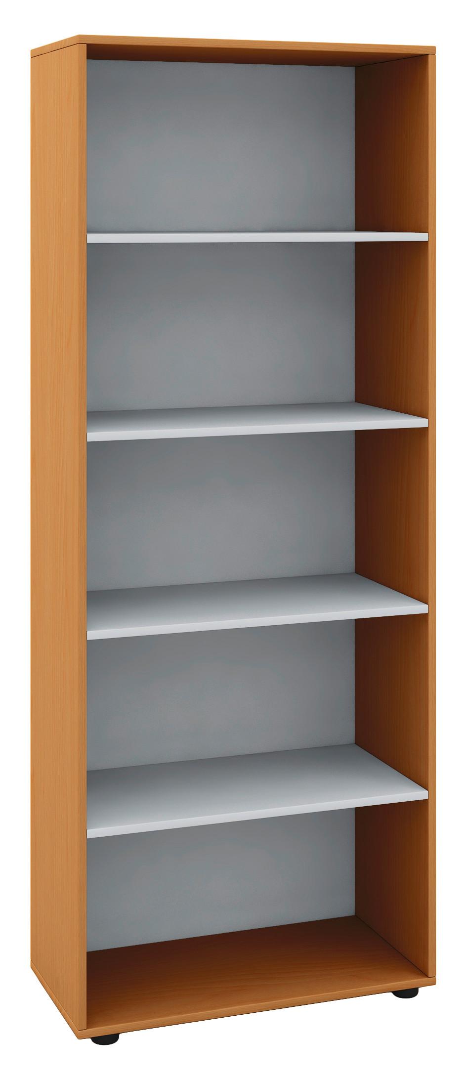 MEHRZWECKSCHRANK VANDOL I 5 OT - Buchefarben/Schwarz, Design, Holzwerkstoff/Kunststoff (70/178/37cm) - MID.YOU