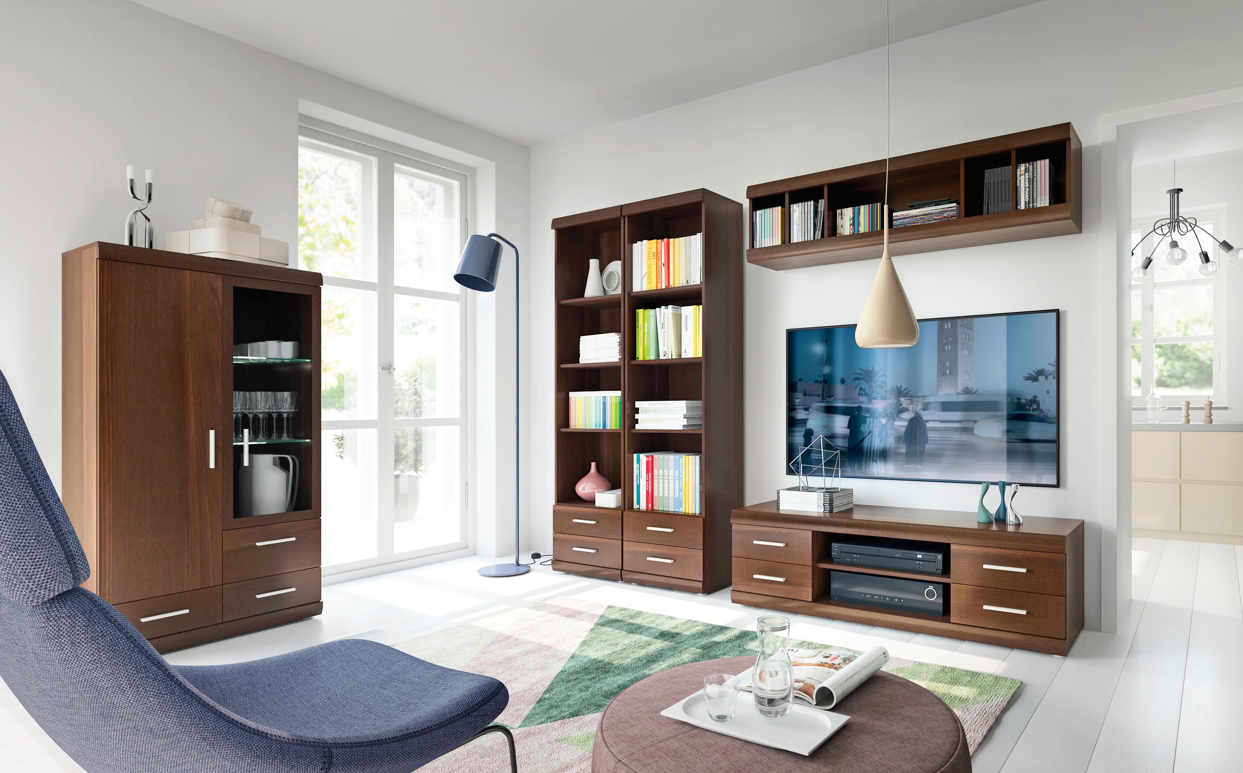 Corp suspendat IMPERIAL-D - nucă, Konventionell, material pe bază de lemn (140/36/30cm) - Modern Living